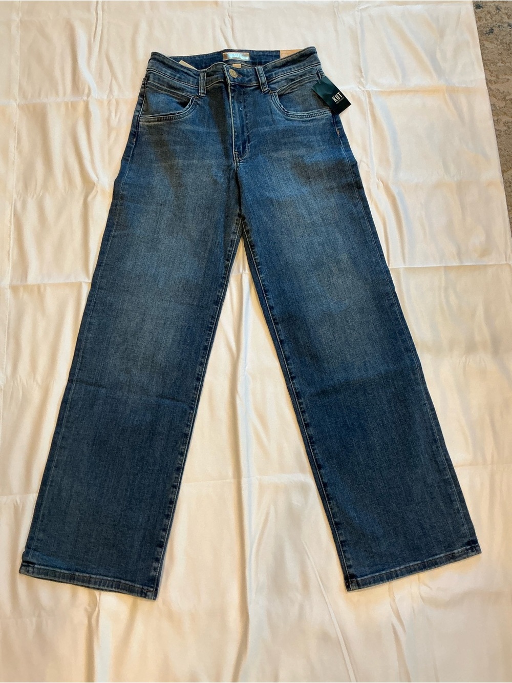 Kut from the Kloth High-Rise Straight leg Jeans - Denim Blue